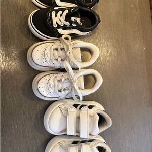 Stylish Kids Sneakers - Black and White